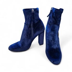 Steve Madden | "Edit" Blue Velvet Mid-Calf Boots size 8